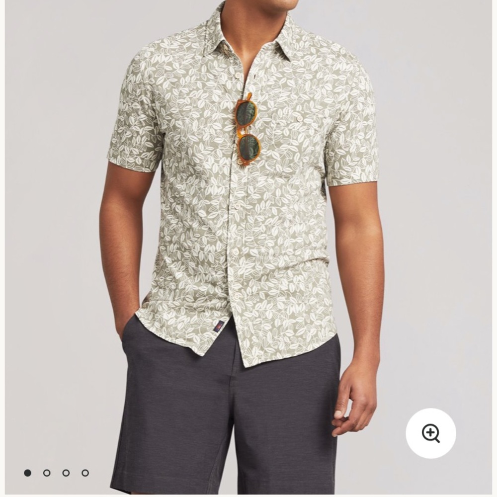 Faherty Short Sleeve Button Down Shirt